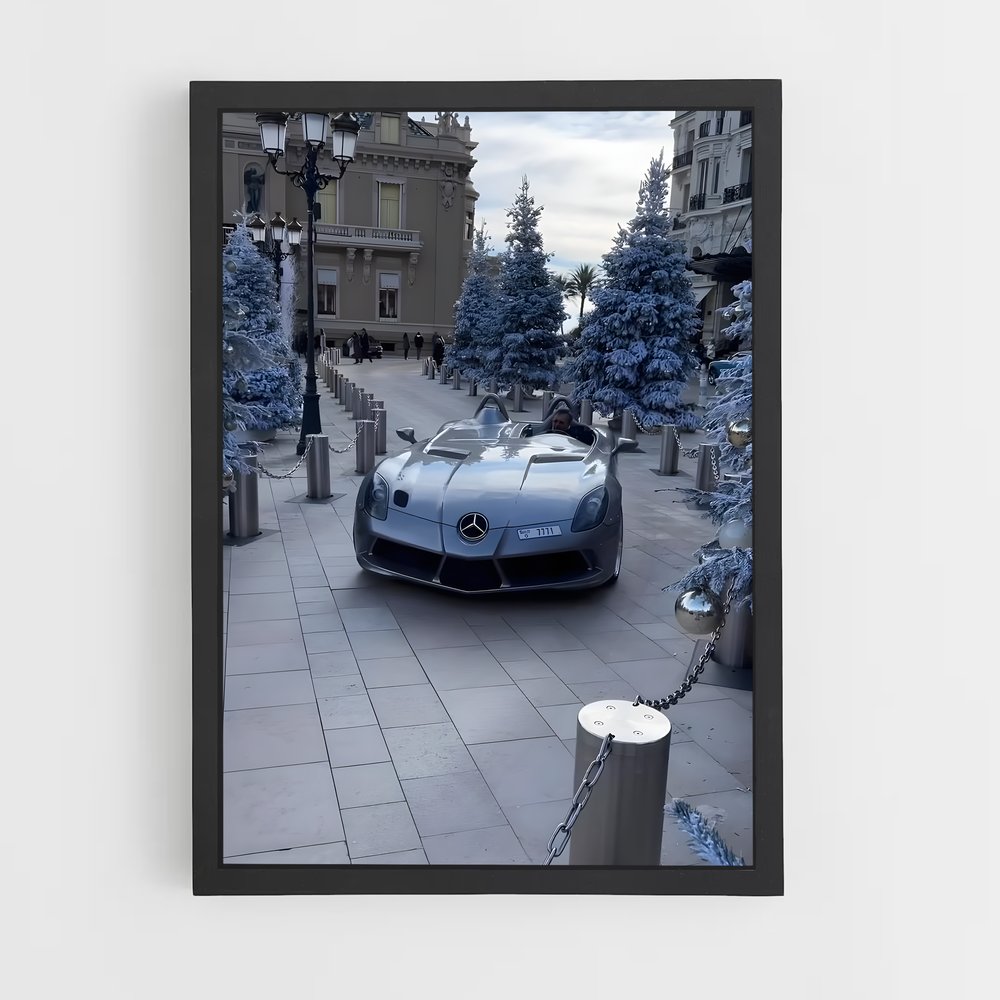 Poster Course d'Argent – affiche Mercedes (vue 2)